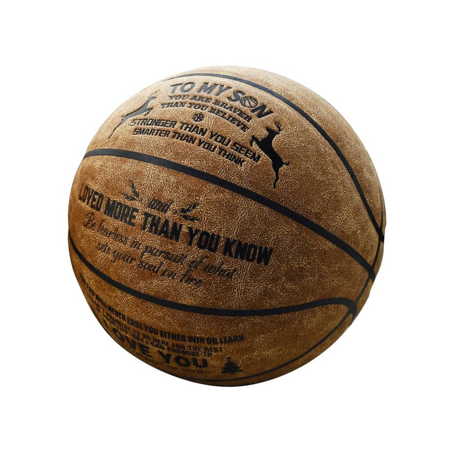 Personalized Letter Basketball For Son, Basketball Indoor/Outdoor Game Ball For Boy, Birthday Christmas Gift For Son, Christmas - Family Watchs