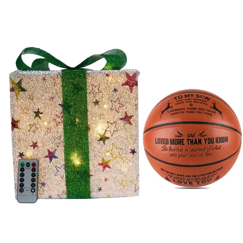 Personalized Letter Basketball For Son, Basketball Indoor/Outdoor Game Ball For Boy, Birthday Christmas Gift For Son, Christmas - Family Watchs