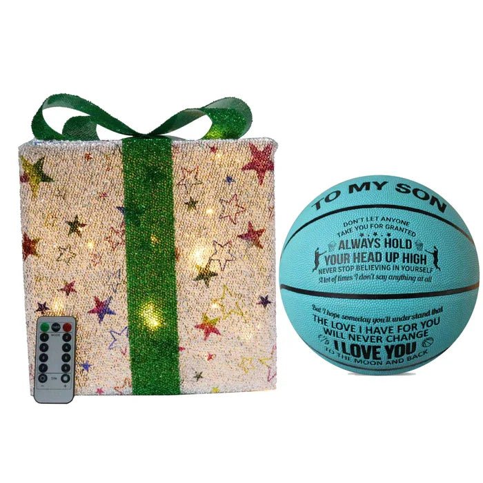 Personalized Letter Basketball For Son, Birthday Christmas Gift For Son, Blue, Brown - Family Watchs