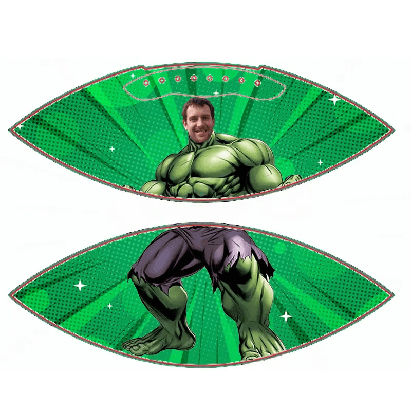 Personalized My Face Custom Hulk Photo Football Gift - Family Watchs