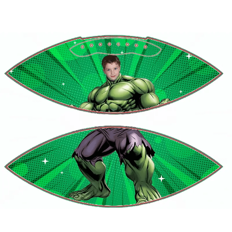 Personalized My Face Custom Hulk Photo Football Gift - Family Watchs