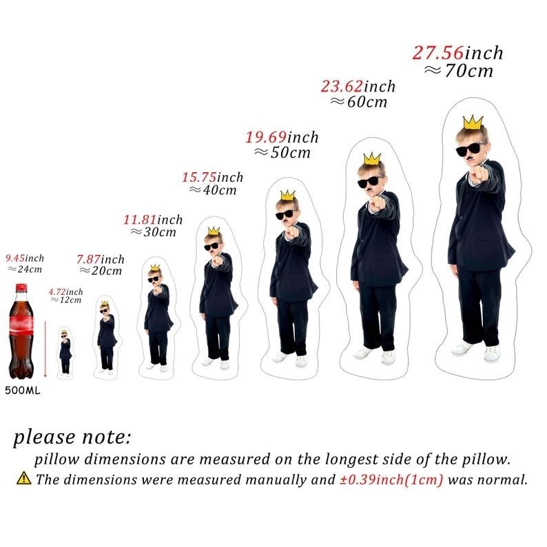 Personalized Photo DIY Humanoid Cushion Couple Toys Dolls Stuffed Boyfriend Face Pillow Doll Custom Father Mother Lifesize Picture Cushion - Family Watchs