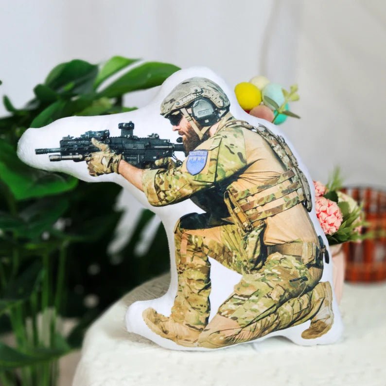 Personalized Photo DIY Humanoid Cushion Couple Toys Dolls Stuffed Boyfriend Face Pillow Doll Custom Father Mother Lifesize Picture Cushion - Family Watchs