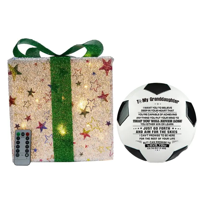 Personalized Printed Soccer Ball Football For My Granddaughter, Birthday Christmas Graduation Gift For Granddaughter, Perfect For Outdoor & Indoor Match Or Game,Size 5 - Family Watchs