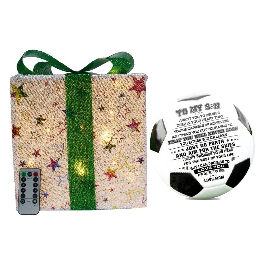 Personalized Printed Soccer Ball Football For My Son, Birthday Christmas Graduation Gift For Son From Mom, Perfect For Outdoor & Indoor Match Or Game,Size 5 - Family Watchs