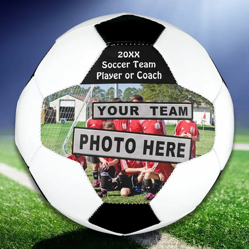Personalized Soccer Ball with Your PHOTO and TEXT - Family Watchs