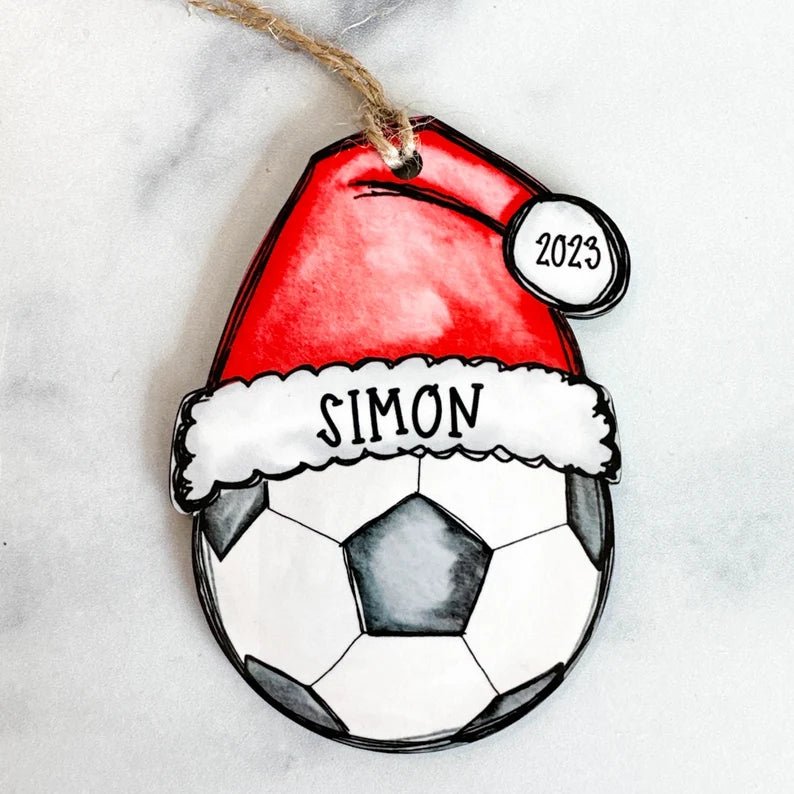 Soccer Christmas Ornament, Soccer Ornament, 2024 Soccer Ball Ornament, Personalized Soccer Ornament, Soccer Mom Gift Idea, Soccer Dad Gift - Family Watchs