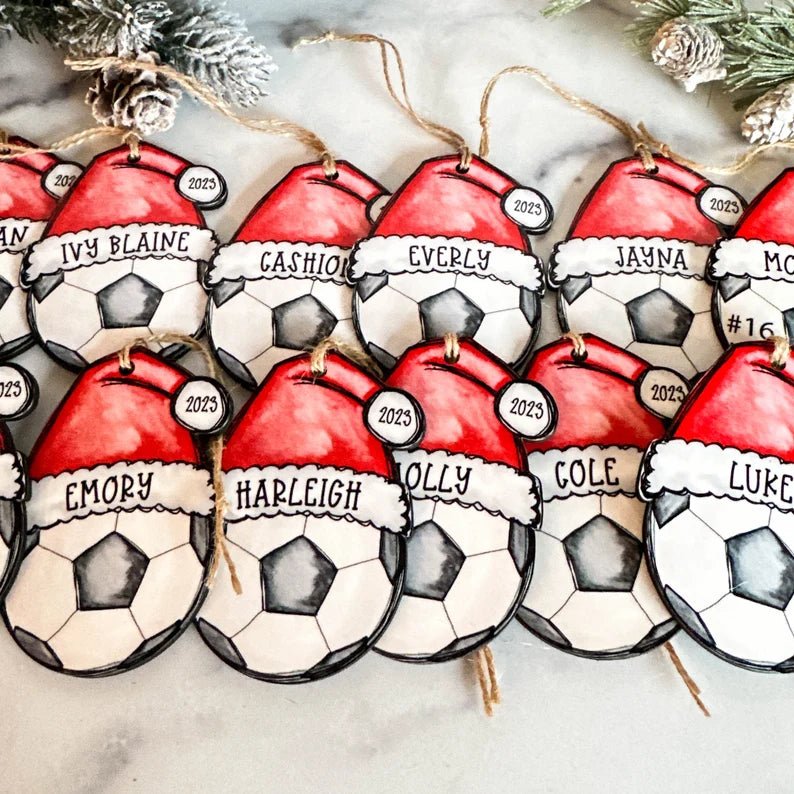 Soccer Christmas Ornament, Soccer Ornament, 2024 Soccer Ball Ornament, Personalized Soccer Ornament, Soccer Mom Gift Idea, Soccer Dad Gift - Family Watchs