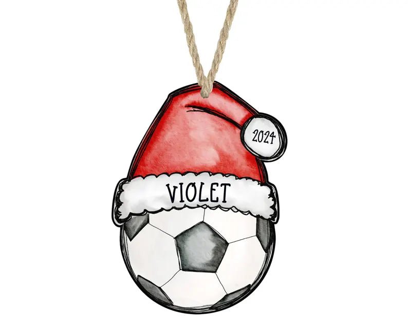 Soccer Christmas Ornament, Soccer Ornament, 2024 Soccer Ball Ornament, Personalized Soccer Ornament, Soccer Mom Gift Idea, Soccer Dad Gift - Family Watchs