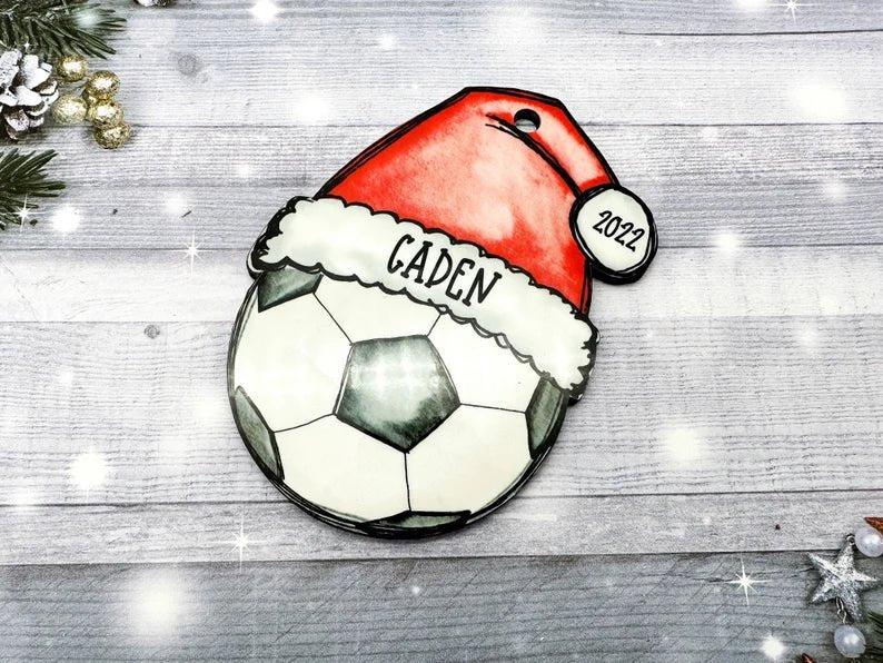 Soccer Christmas Ornament, Soccer Ornament, 2024 Soccer Ball Ornament, Personalized Soccer Ornament, Soccer Mom Gift Idea, Soccer Dad Gift - Family Watchs