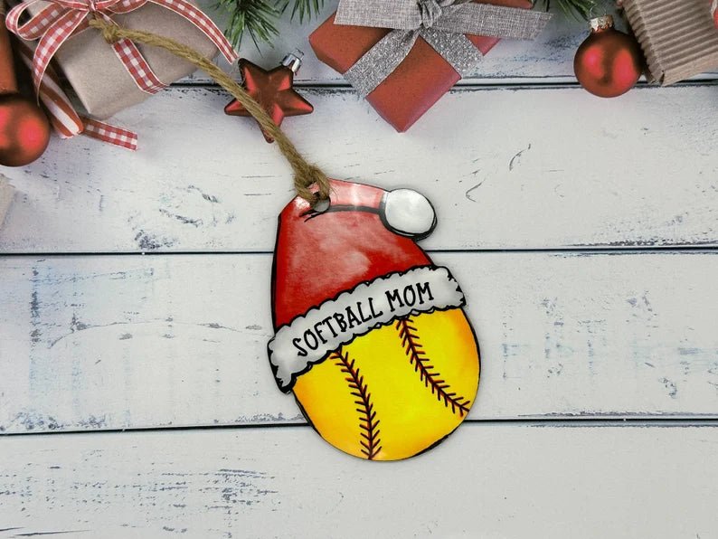 Softball Christmas Ornament, Softball Ornament, 2024 Softball Ornament, Softball Ornament Personalized, Softball Mom Gift, Coach gift - Family Watchs