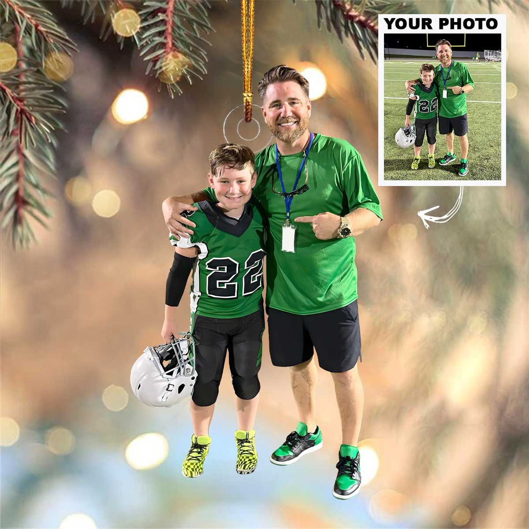 Sport Ornament - Personalized Photo Mica Ornament - Christmas Gifts For Family - Family Watchs
