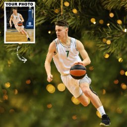 Sport Ornament - Personalized Photo Mica Ornament - Christmas Gifts For Family - Family Watchs
