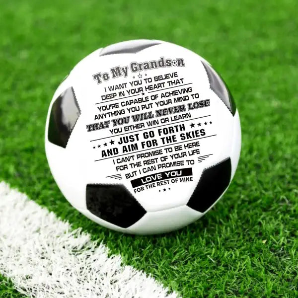 Personalized Printed Soccer Ball Football For My Granddaughter, Birthday Christmas Graduation Gift For Granddaughter, Perfect For Outdoor & Indoor Match Or Game,Size 5