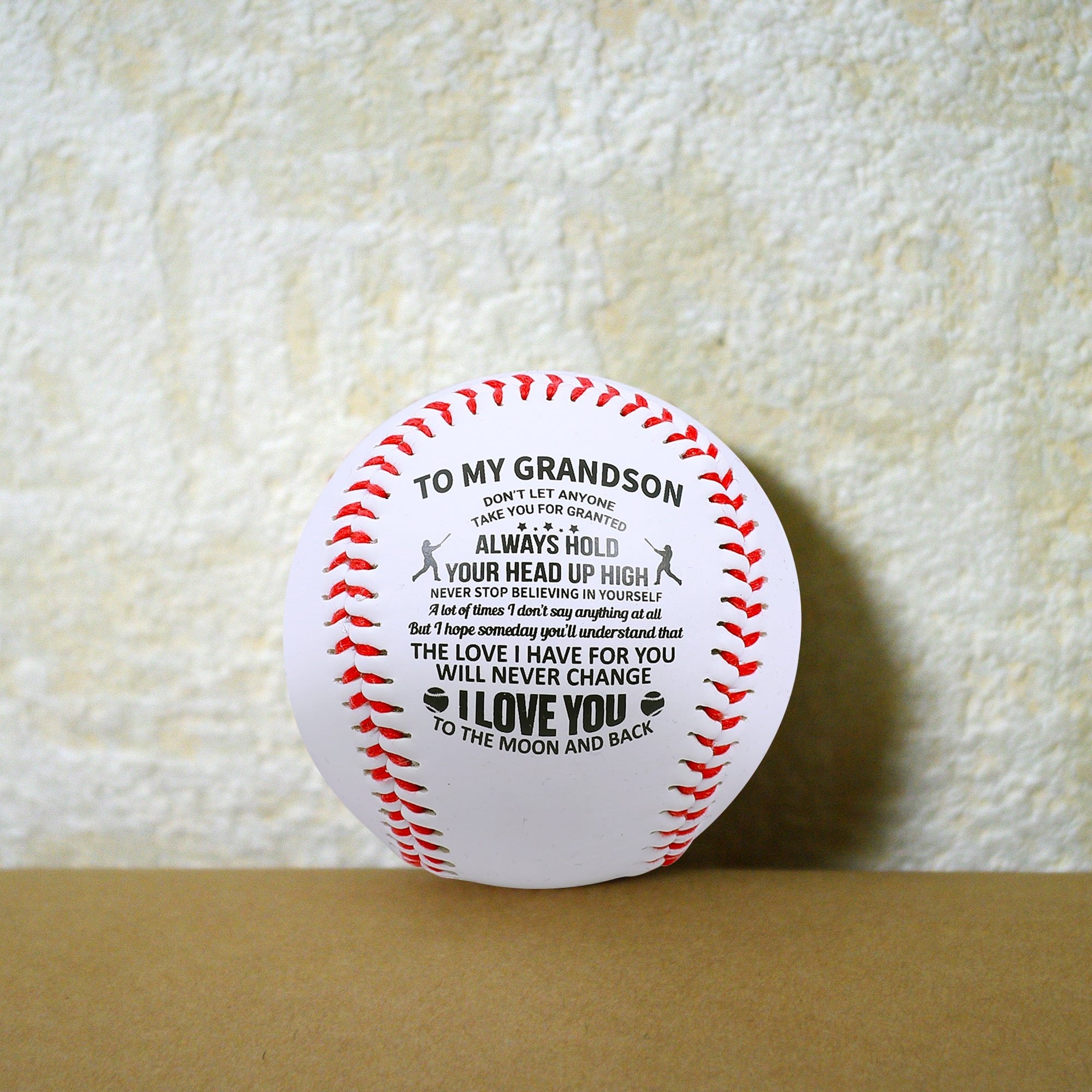 To My Grandson - Love You Birthday Graduation Christmas Holiday Gift Personalized Baseball - Family Watchs