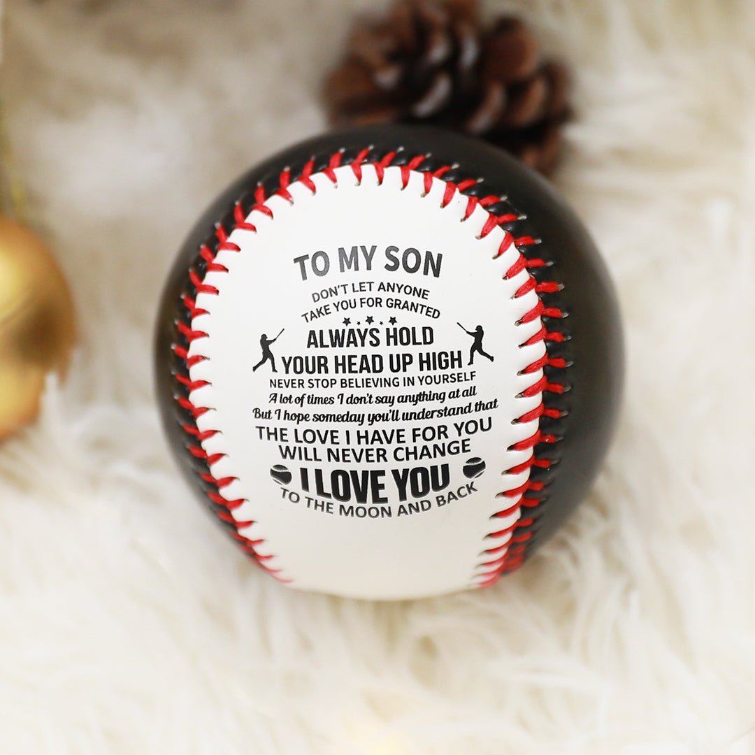 To My Son - Love You Birthday Graduation Christmas Holiday Gift Personalized Baseball - Family Watchs