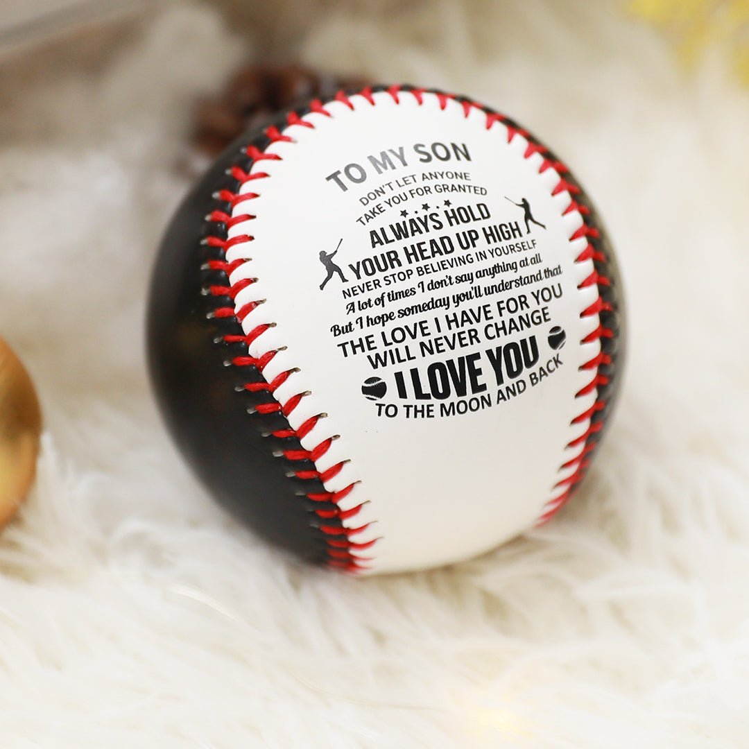To My Son - Love You Birthday Graduation Christmas Holiday Gift Personalized Baseball - Family Watchs