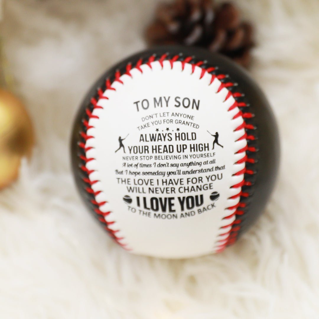 To My Son - Love You Birthday Graduation Christmas Holiday Gift Personalized Baseball - Family Watchs