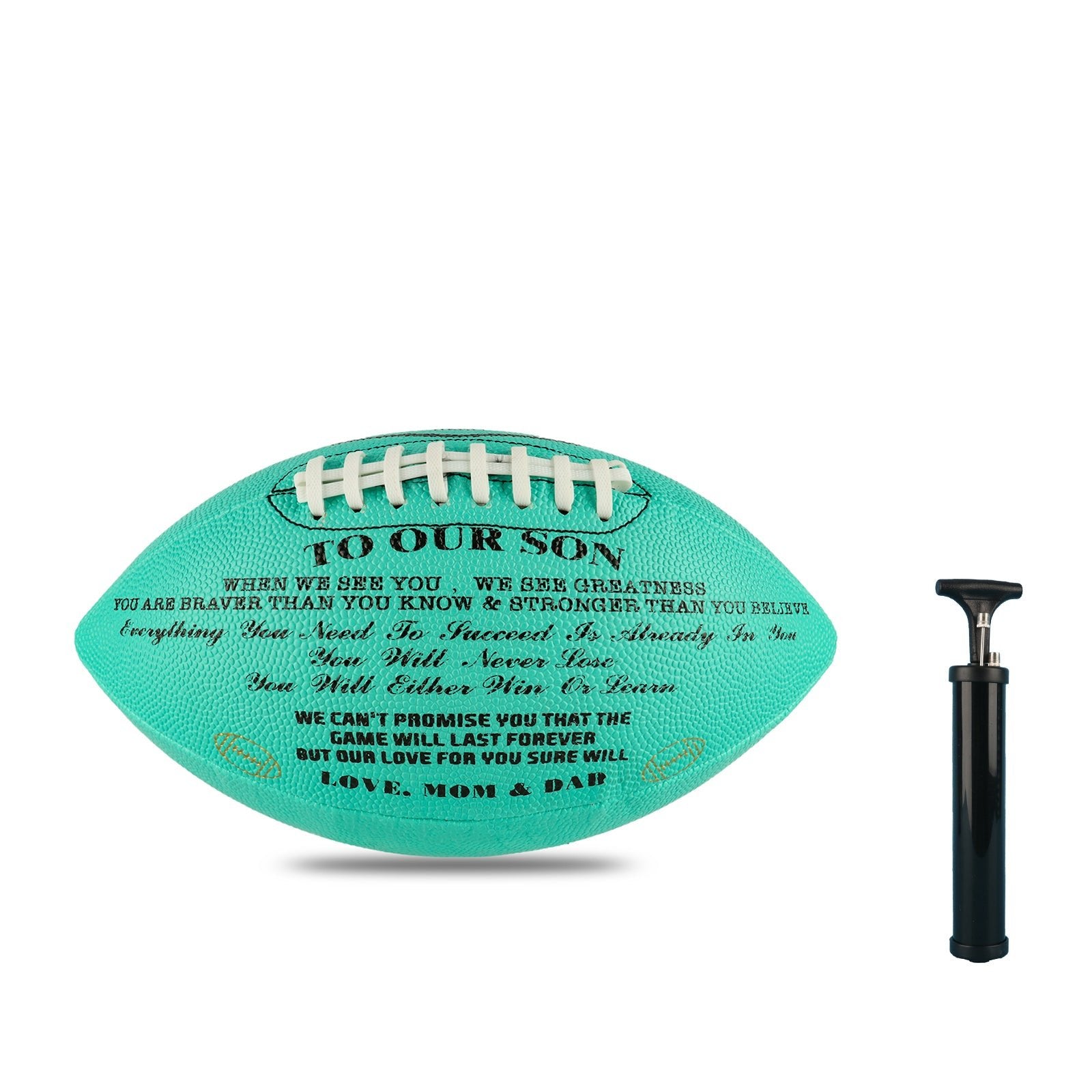 To Our Son - Personalized Football Birthday Graduation Christmas Holiday Gift,Blue - Family Watchs