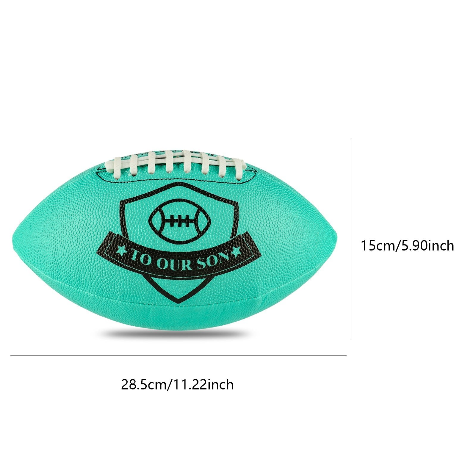 To Our Son - Personalized Football Birthday Graduation Christmas Holiday Gift,Blue - Family Watchs