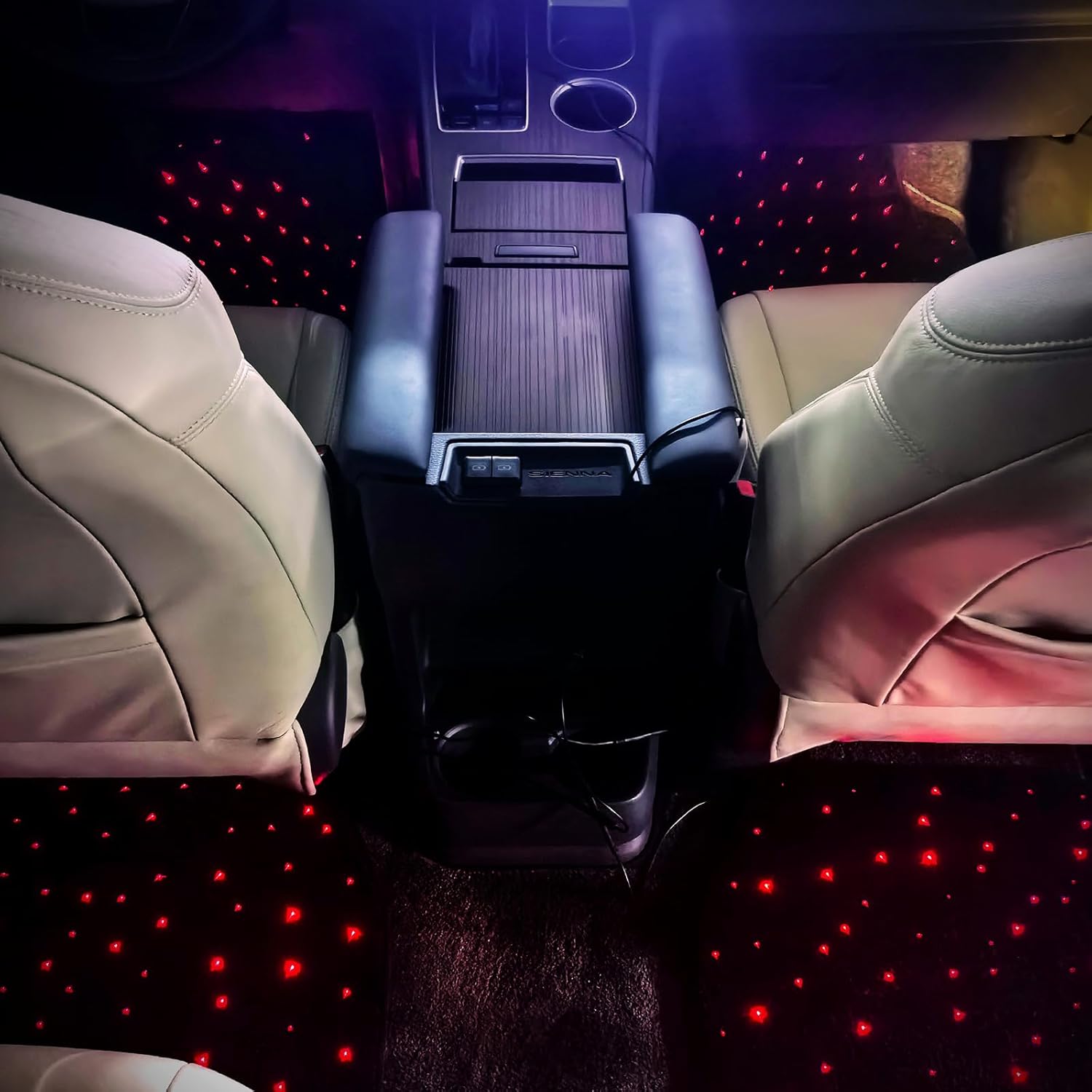 Waterproof Universal Fit Car Floor Mats Faux Polyester Car Carpet Mats Black Car Mats with 21 RGB Modes Universal Fit – Transform Your Car Interior into A Starry Night Sky - Family Watchs