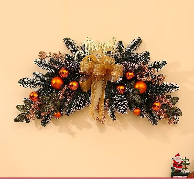 Wreath, Christmas wreath, whimsical wreath, Christmas swing, fun door wreath, holiday swing, Jolly door swing, holiday wreath - Family Watchs