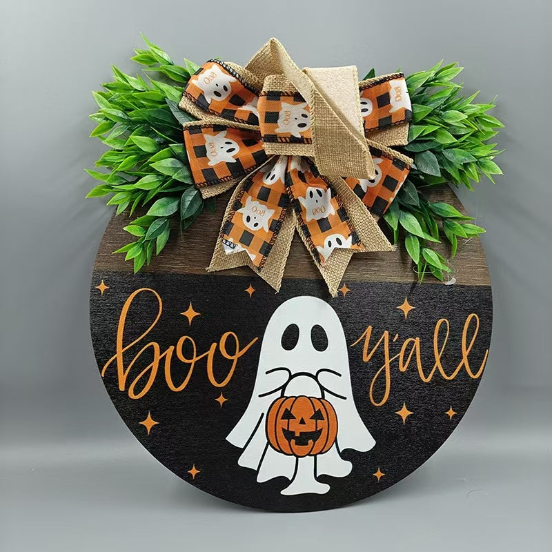Halloween Front Door Decor | Halloween Front Door Sign | Jack-o-lantern | Halloween Door Hanger | Jack-O-Lantern Face | Halloween Sign