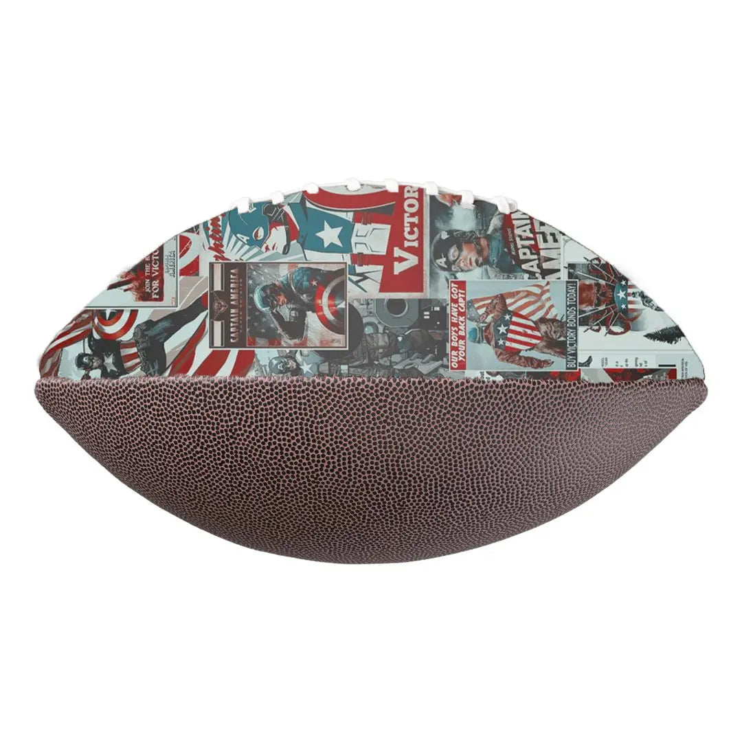Personalized My Face Custom Captain America Photo Football Gift
