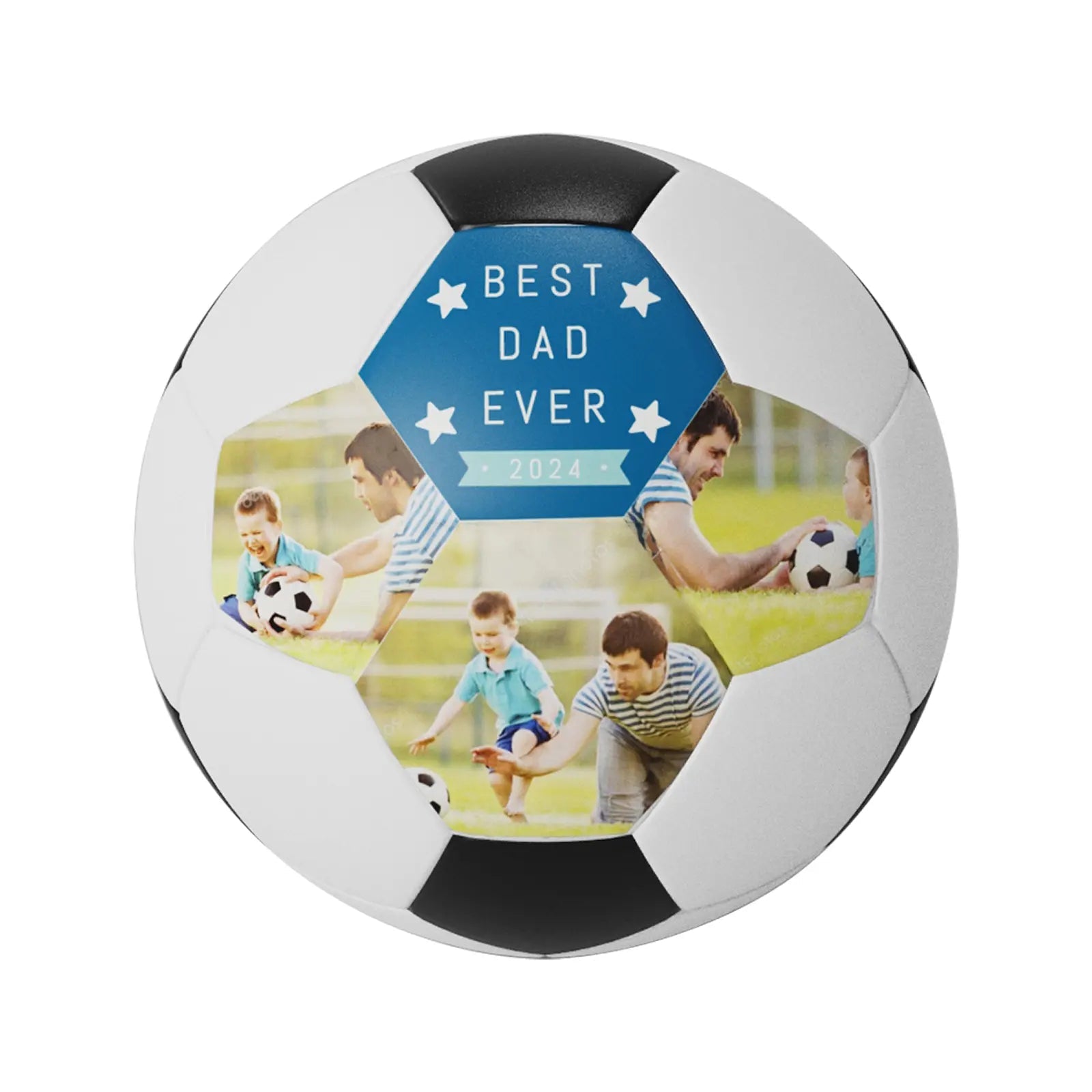 Best Dad Ever Custom Photo Soccer Ball - Family Watchs