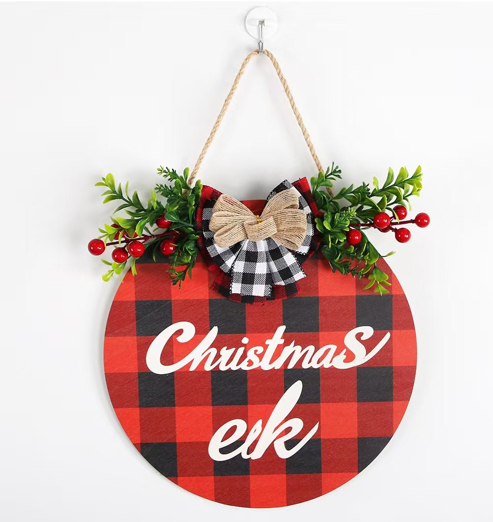 Christmas Front Door Decor | Ho Ho Ho | Christmas Wreath | Christmas Door Hanger | Christmas Sign | Christmas Door Wreath | Christmas - Family Watchs