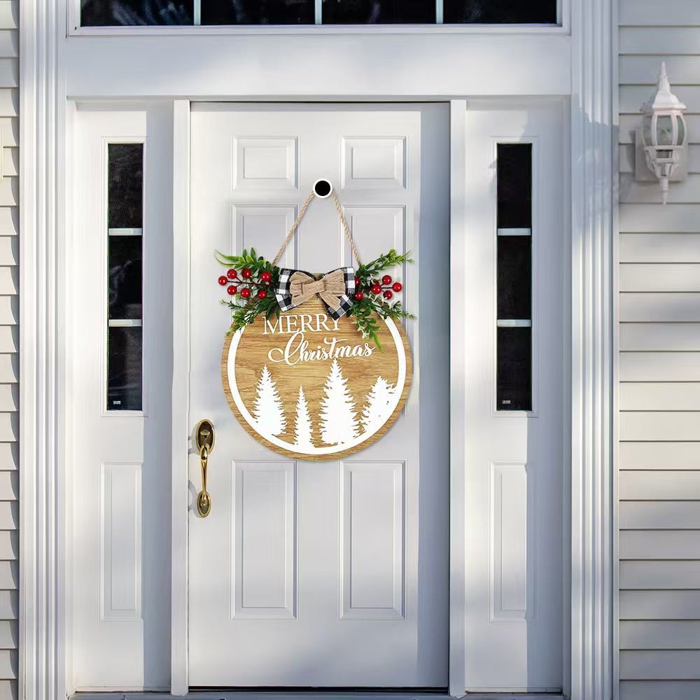 Christmas Front Door Decor | Ho Ho Ho | Christmas Wreath | Christmas Door Hanger | Christmas Sign | Christmas Door Wreath | Christmas - Family Watchs