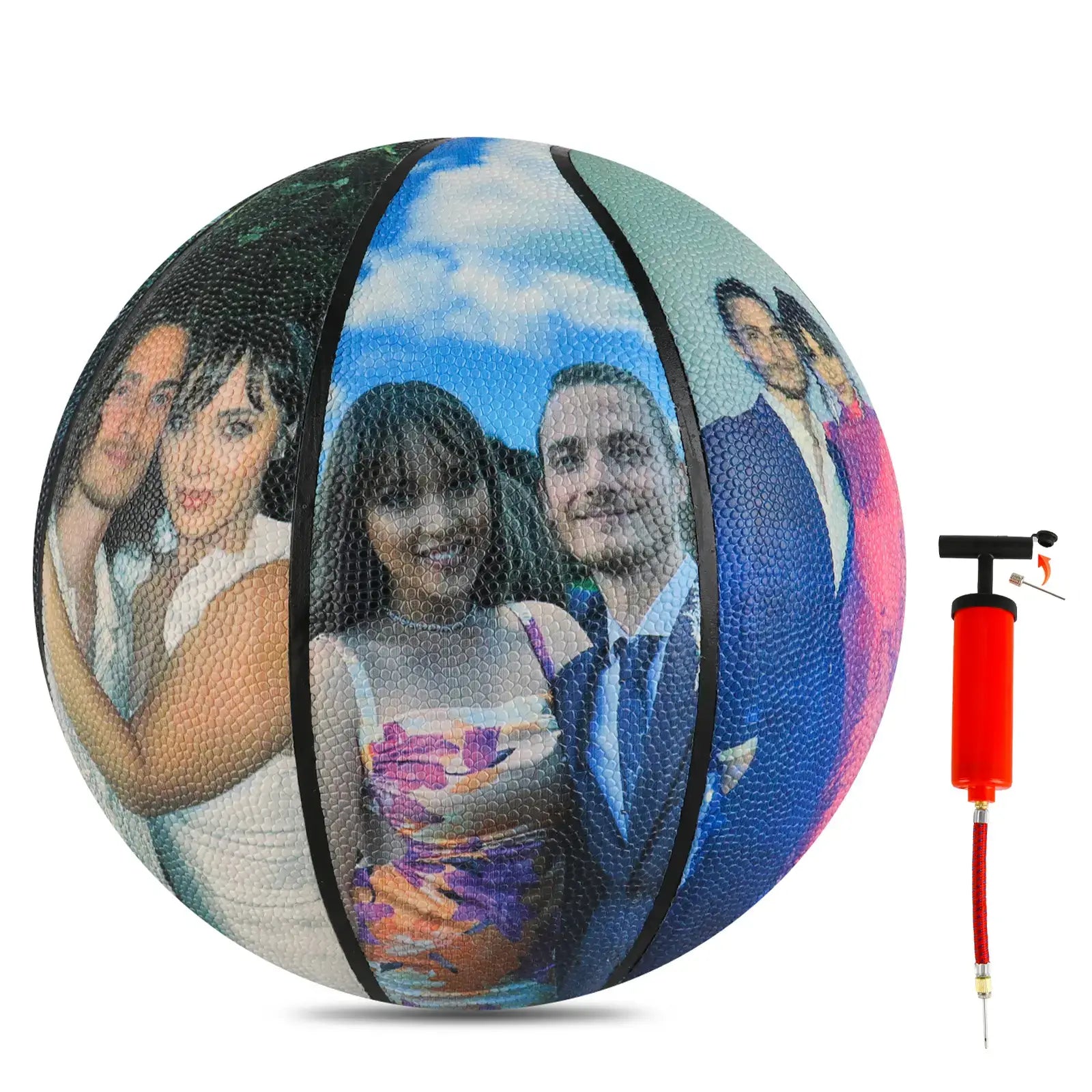 Custom Basketball Personalized Engraved Image/Text Basketball - Family Watchs