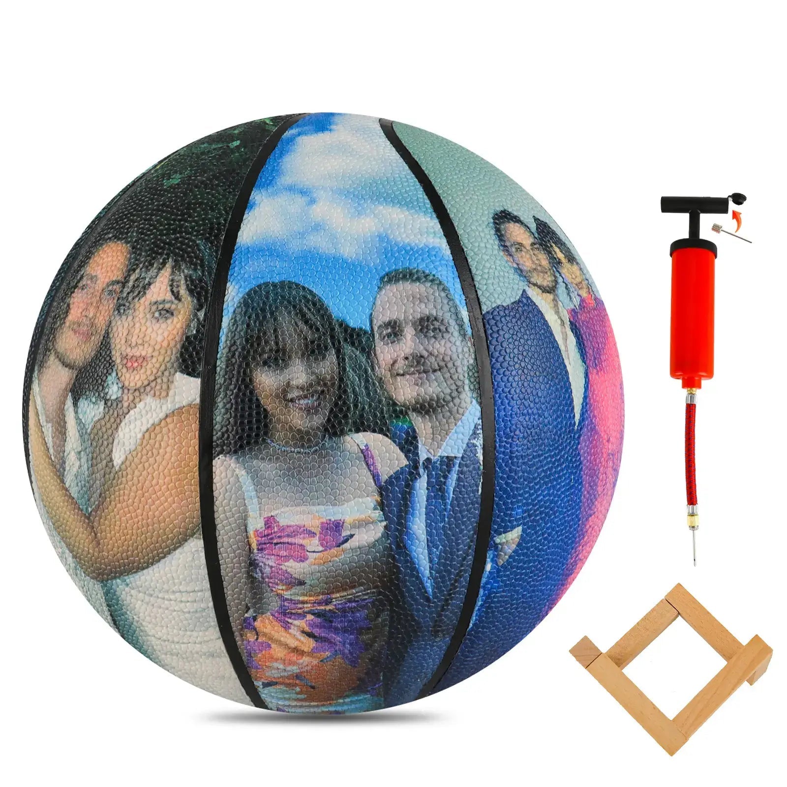 Custom Basketball Personalized Engraved Image/Text Basketball - Family Watchs