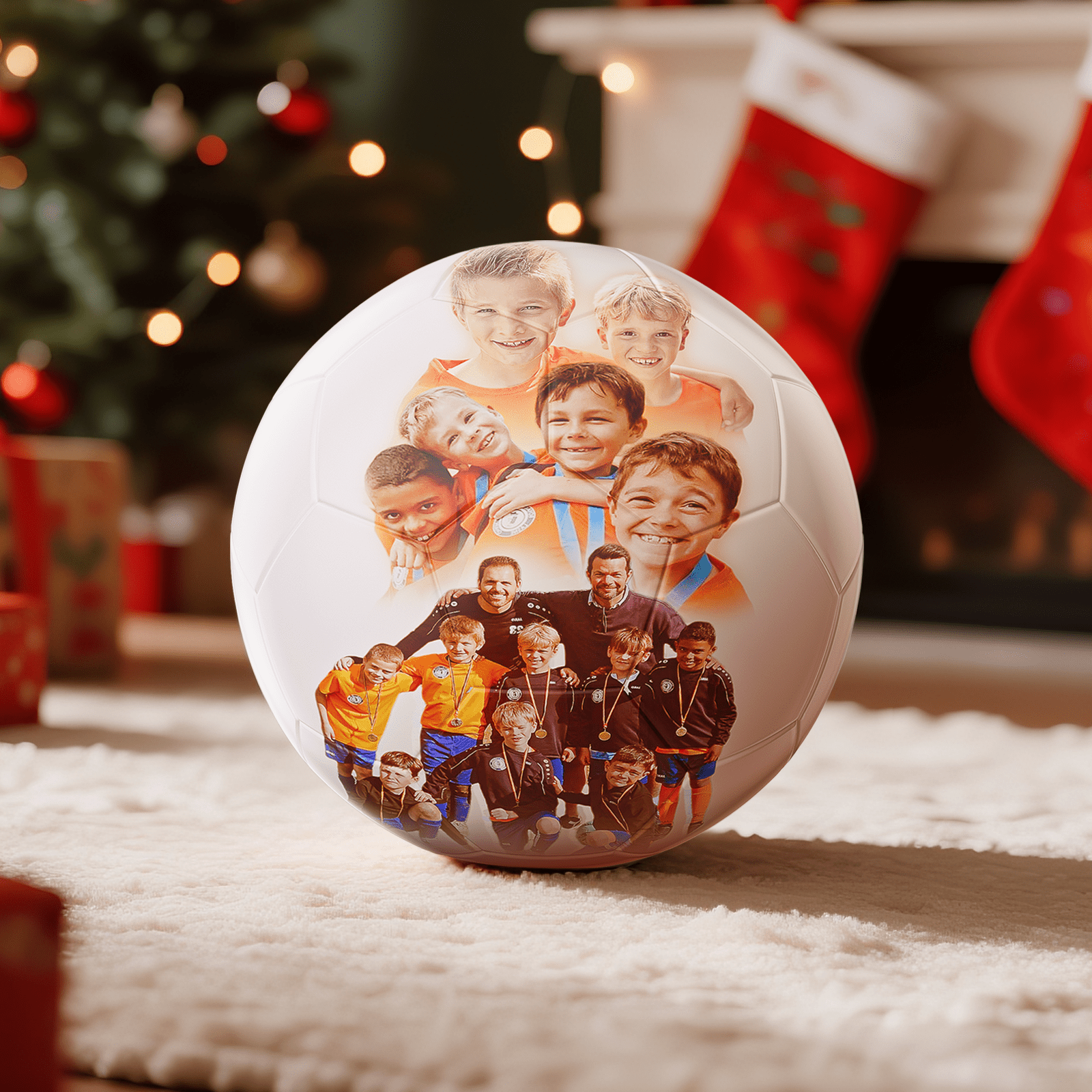 Customized Soccer Ball Size 5 Personalized Custom Soccer Ball Gift with Name, Photo, and Text for Unique Designs, for Family, Players, Coach, Birthdays, Christmas, Weddings - Family Watchs