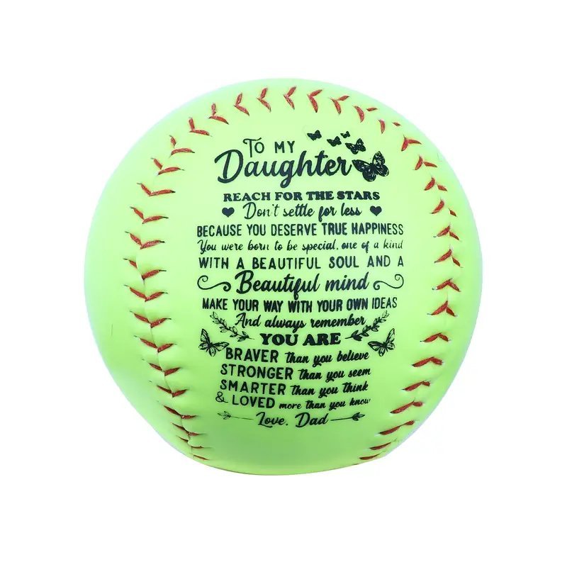 Dad To Daughter - Just Do Your Best Birthday Graduation Christmas Holiday Gift Personalized Softball - Family Watchs