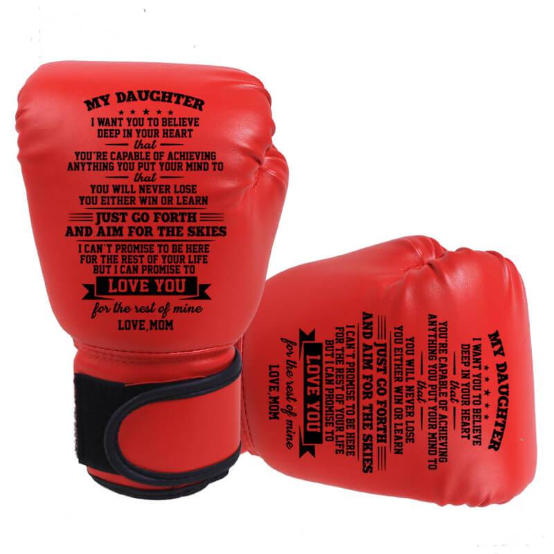 FAMILYWATCHS Gift Customized Personalise Boxing Gloves For Daughter From Mom - Family Watchs