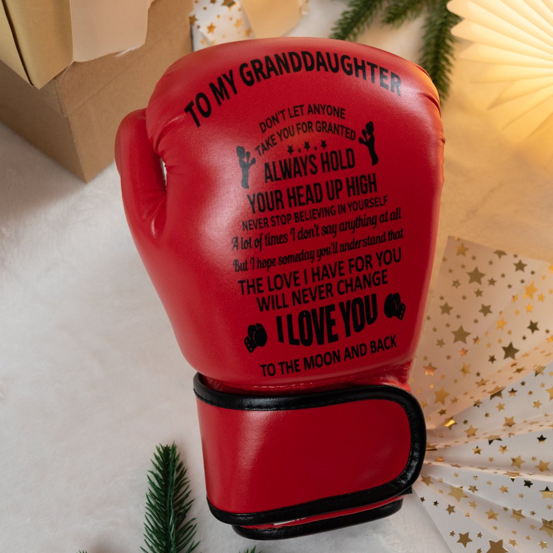 FAMILYWATCHS Gift Customized Personalise Boxing Gloves For Granddaughter - Family Watchs