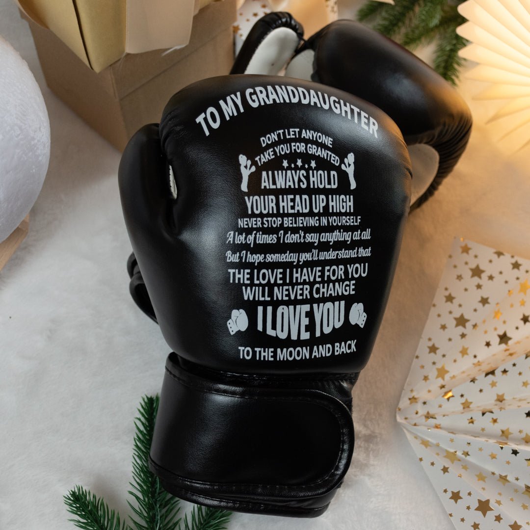 FAMILYWATCHS Gift Customized Personalise Boxing Gloves For Granddaughter - Family Watchs