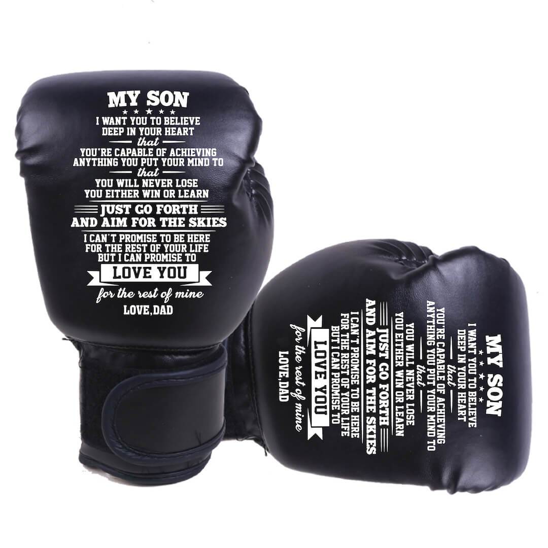 FAMILYWATCHS Gift Customized Personalise Boxing Gloves For Son From Dad - Family Watchs