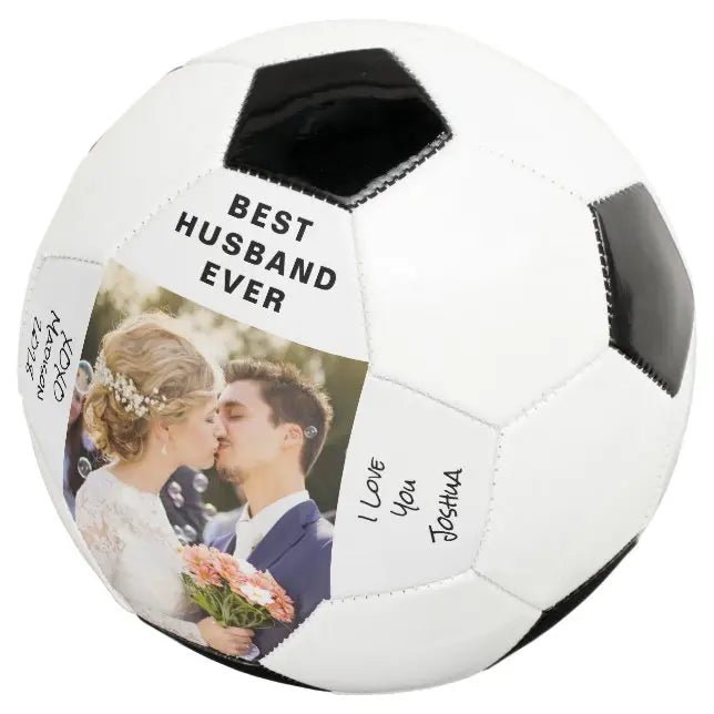 Husband Photo Personalized Soccer Ball - Family Watchs