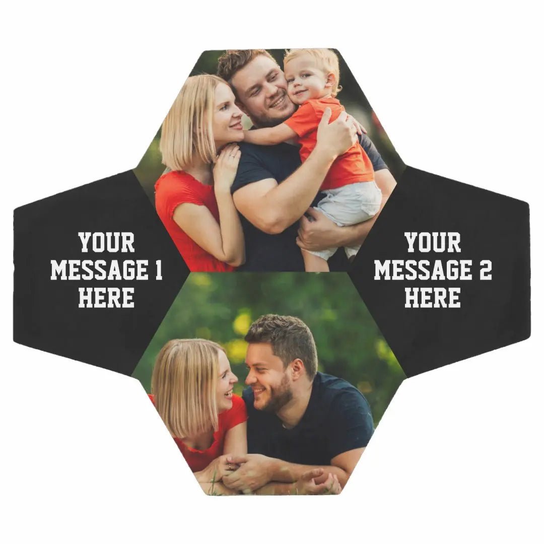 Personalized 2 Photo Message Soccer Ball - Family Watchs