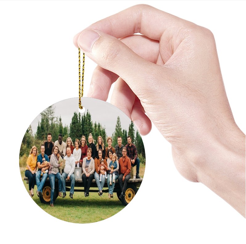 Personalized Christmas Ornaments, Custom Photo Ornament for Christmas 2025 - Family Watchs