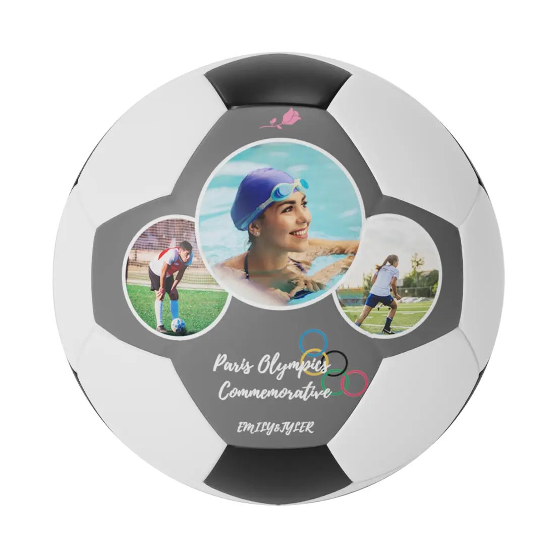 Personalized Custom 2024 Paris Olympics Themed Soccer Ball - Family Watchs