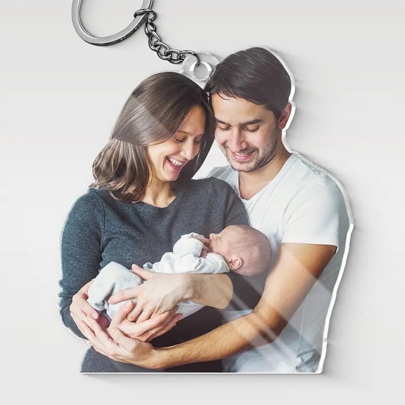 Personalized Custom Couple Acrylic Keychain - Family Watchs