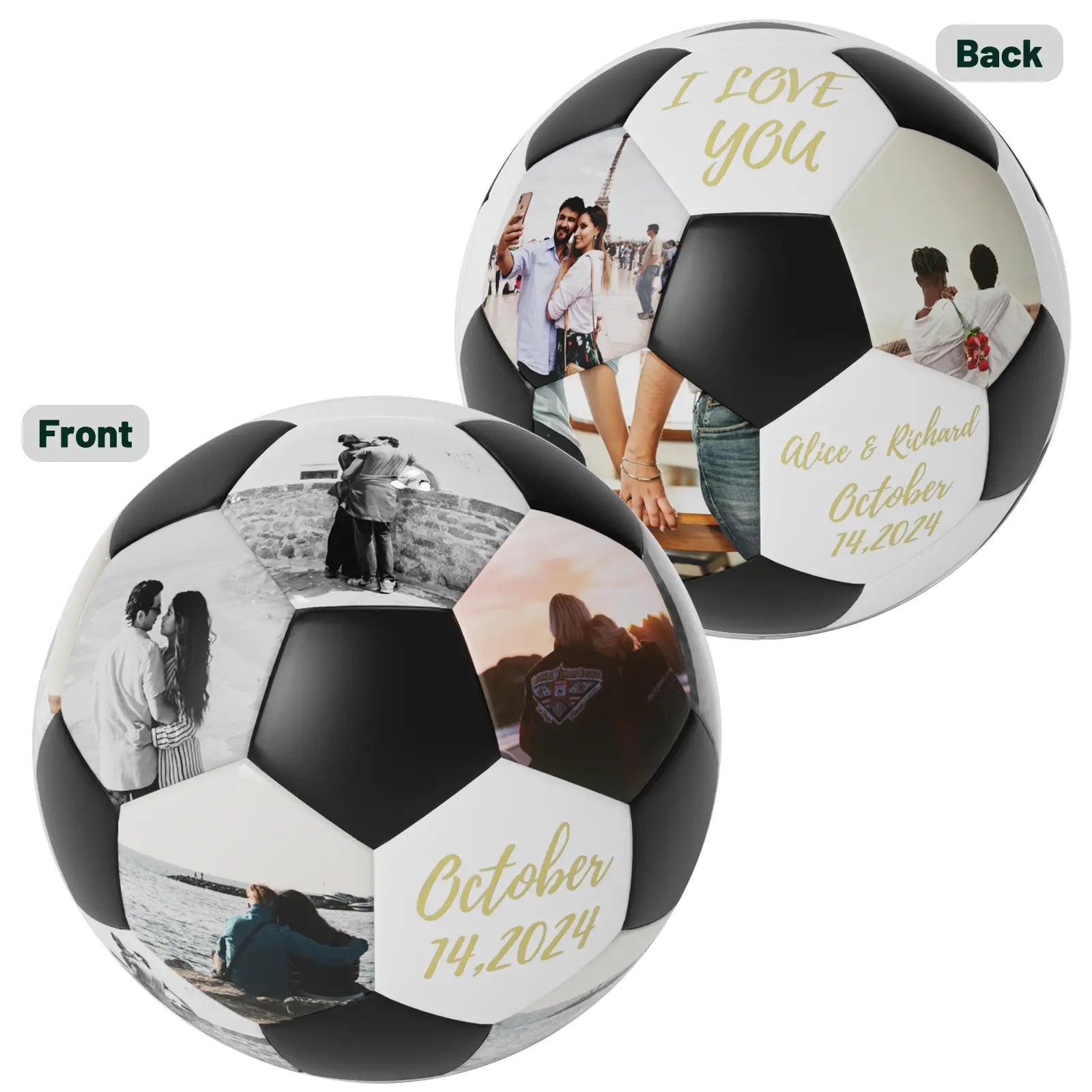 Personalized Custom Gift Soccer Ball - Family Watchs
