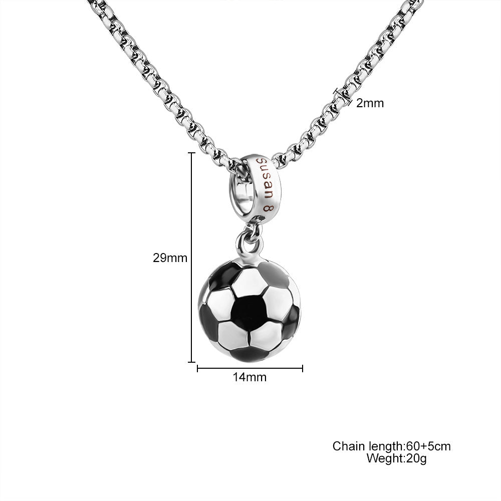 Personalized Custom Name Soccer Ball Necklace - Family Watchs