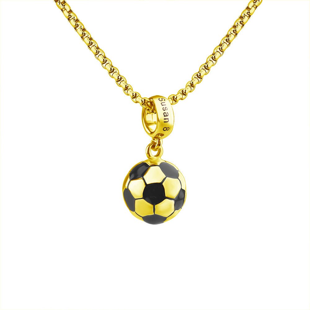 Personalized Custom Name Soccer Ball Necklace - Family Watchs