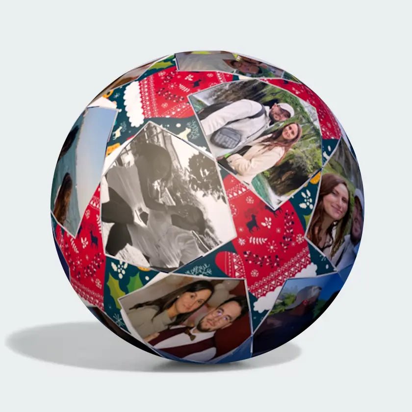 Personalized Custom Photo and Text Star Gift Soccer Ball - Family Watchs