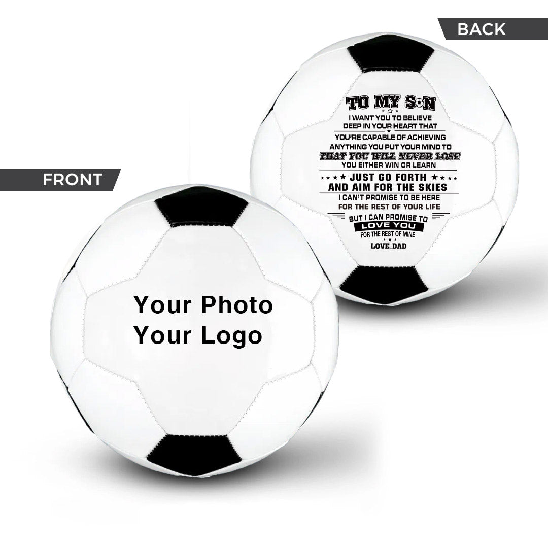 Personalized Custom Photo/Text Soccer Ball - Family Watchs