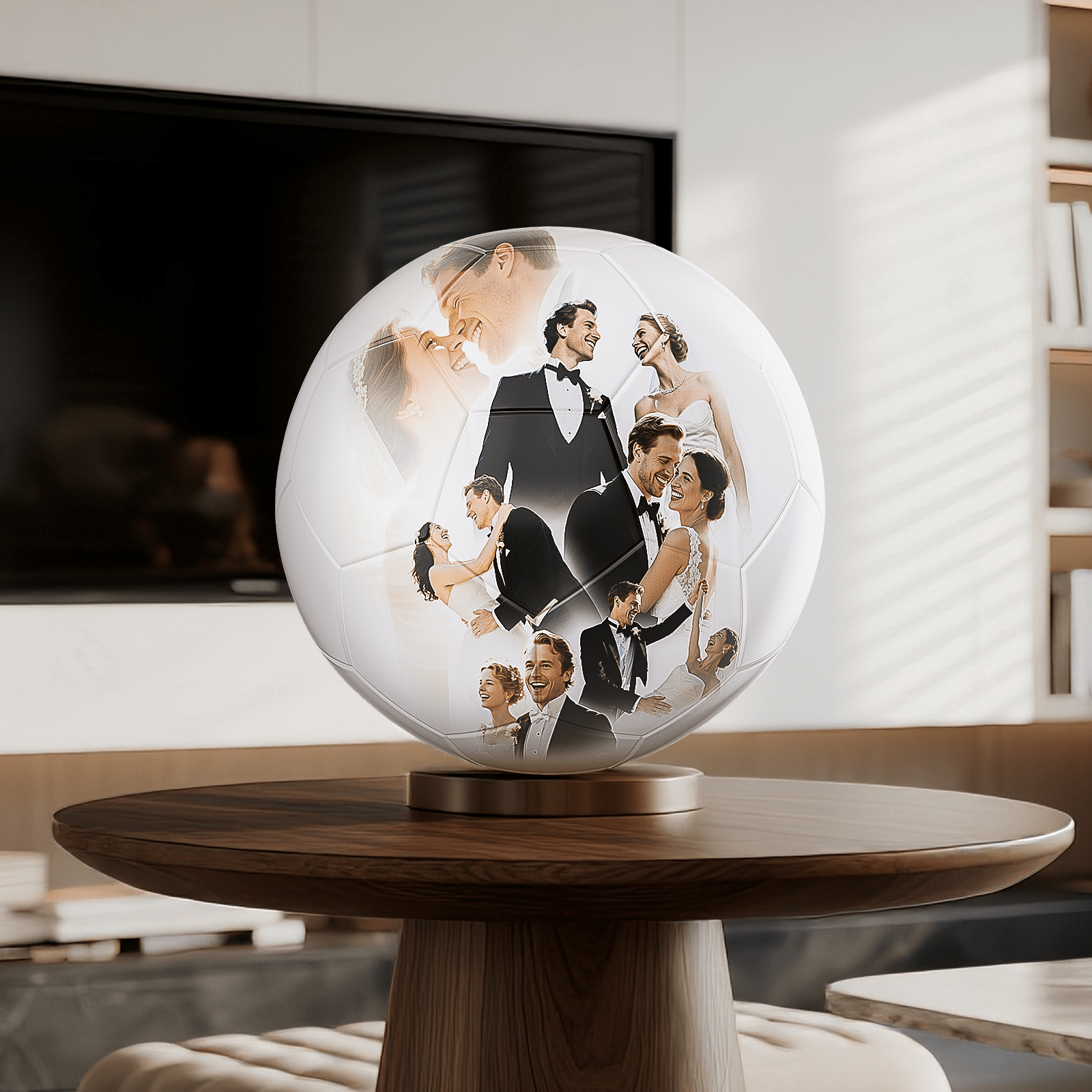 Personalized Custom Soccer Ball Gift Size 5 for Weddings, Pet, Family, Players, Coach, Birthdays, Christmas - Family Watchs